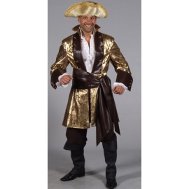 Location costume Pirate veste dorée