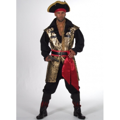 Location costume Pirate veste dorée