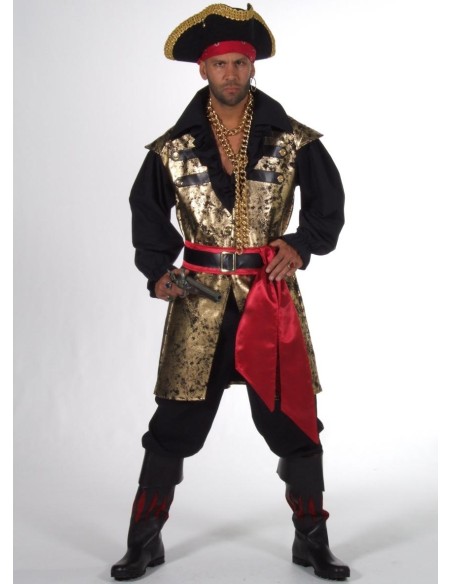 Location costume Pirate veste dorée
