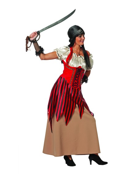 Location costume Pirate blanc et or