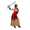 Location costume Pirate rouge et marron