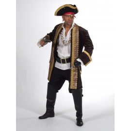 Location costume Pirate luxe bleu