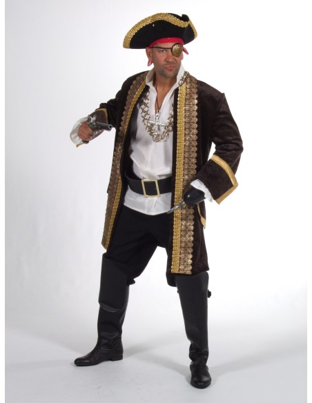 Location costume Pirate luxe bleu