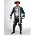 Location costume Pirate luxe vert