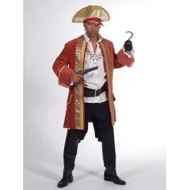 Location costume Pirate luxe orange