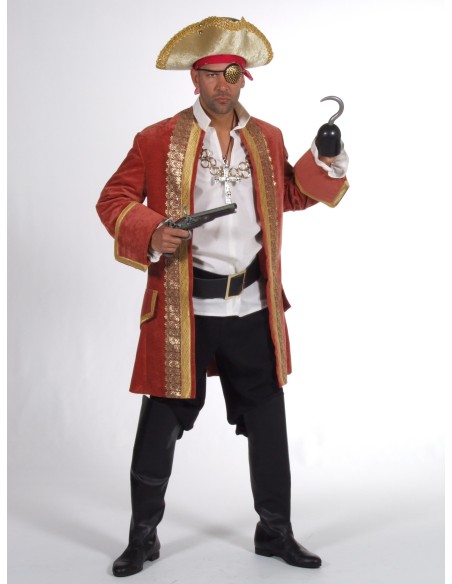 Location costume Pirate luxe vert