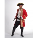Location costume Pirate luxe rouge