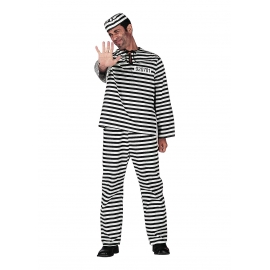 Location costume Prisonnier noir et blanc