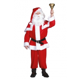 Location costume Père Noël velours rouge LUXE