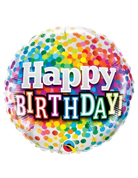 Guirlande ballon happy birthday 40cm multi
