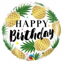 Ballon aluminium Birthday ananas - 45cm