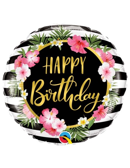 Ballon aluminium Birthday ananas - 45cm