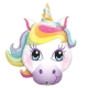 Ballon aluminium licorne - 45cm