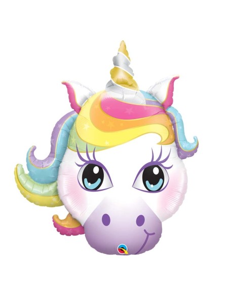 Ballon aluminium licorne - 45cm