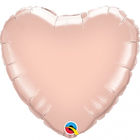 Ballon coeur 45x45cm argent