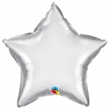 Ballon étoile 50cm chrome silver