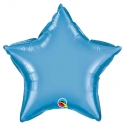 Ballon étoile 50cm chrome blue