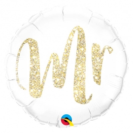 Ballon coeur 45cm love glitter