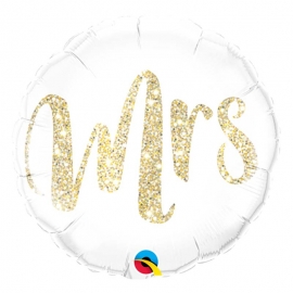 Ballon aluminium 45cm Mrs glitter