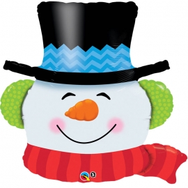 Ballon aluminium 91cm Smiling snowman