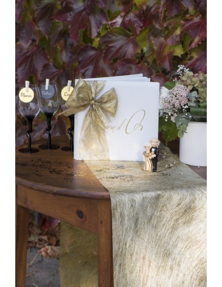 Chemin de table joyeux noël vert kaki