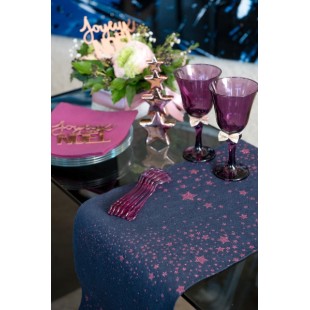 Chemin de table Il était une fois Nöel noir 2