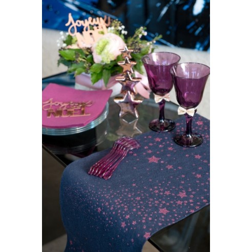 Chemin de table  Il était une fois Nöel noir