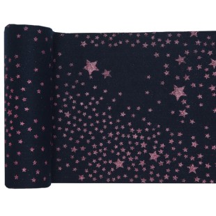 Chemin de table Il était une fois Nöel noir