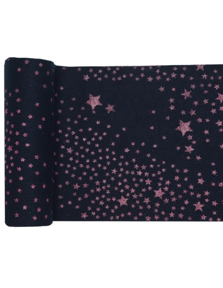 Chemin de table Il était une fois Nöel noir