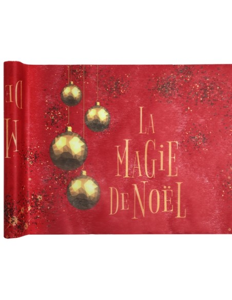 Chemin de table  La magie de Noël bleu