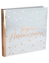 Tirelire Joyeux Anniversaire métallisé - Rose gold