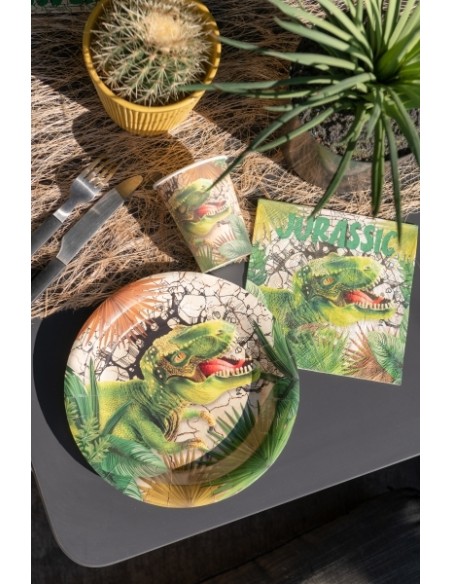 Assiettes Dinosaure x10