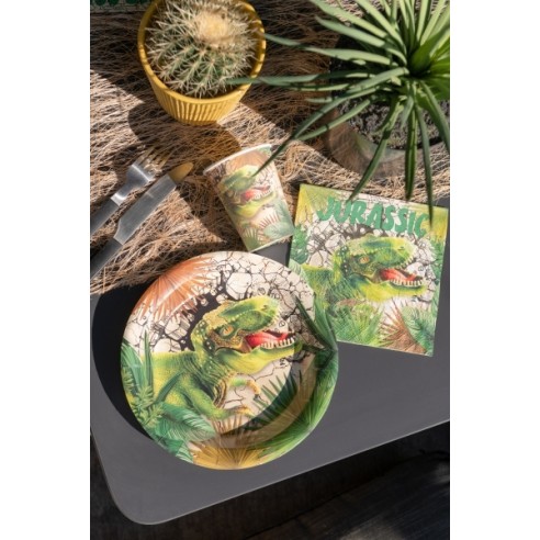 Assiettes Dinosaure x10