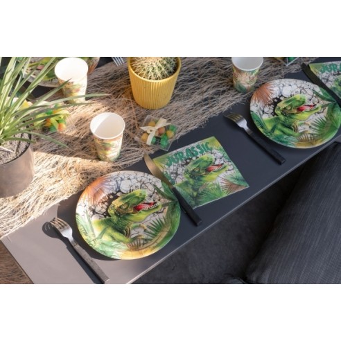 Assiettes Dinosaure x10