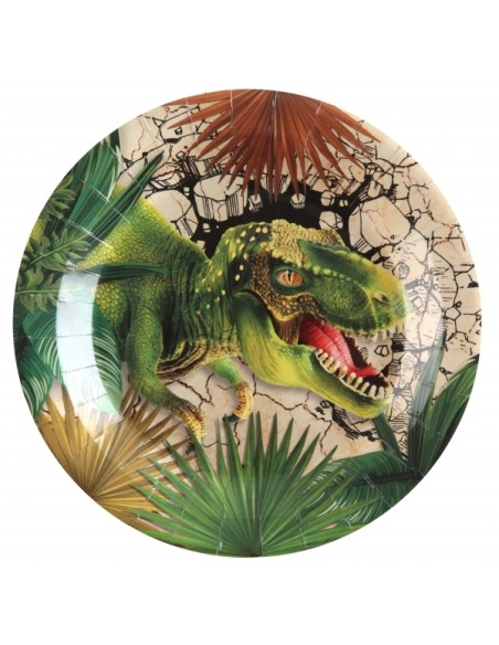 Assiettes Dinosaure x10