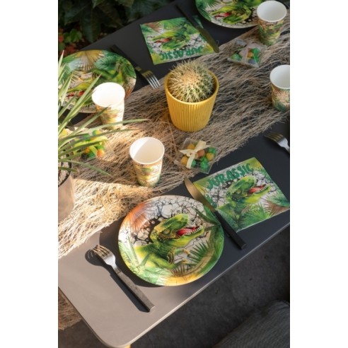 Assiettes Dinosaure x10