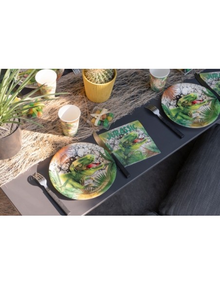 Assiettes Dinosaure x10