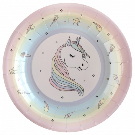 Assiettes Licorne x10