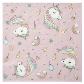 Serviettes Licorne x20