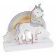 Carte d'invitation licorne x6