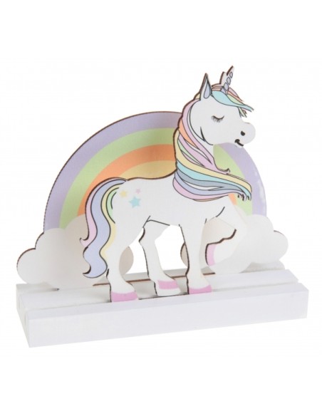 Carte d'invitation licorne x6