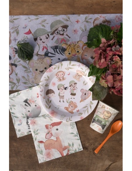 Assiettes Explorateur x10