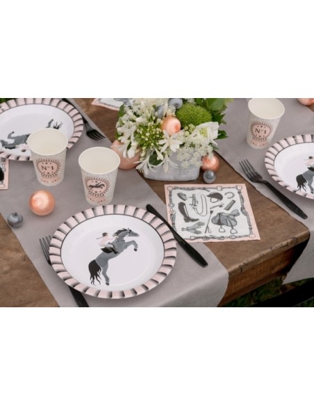 Assiettes Equitation x10