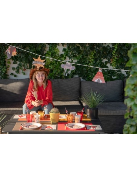 Serviettes Indiens et Cowboy x20