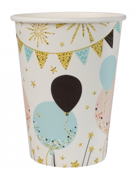 Assiettes Ballons et paillettes x10