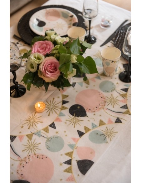 Serviettes Ballons et paillettes x20