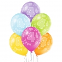 6 ballons 4ème anniversaire