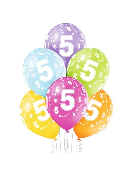 6 ballons 4ème anniversaire