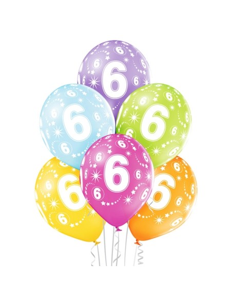 6 ballons 5ème anniversaire