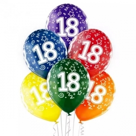 6 ballons joyeux anniversaire